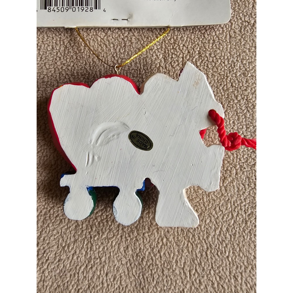 Holiday Time 'Teaching Is A Work Of Heart' Snowman Ornament Resin NWT - Picture 4 of 4